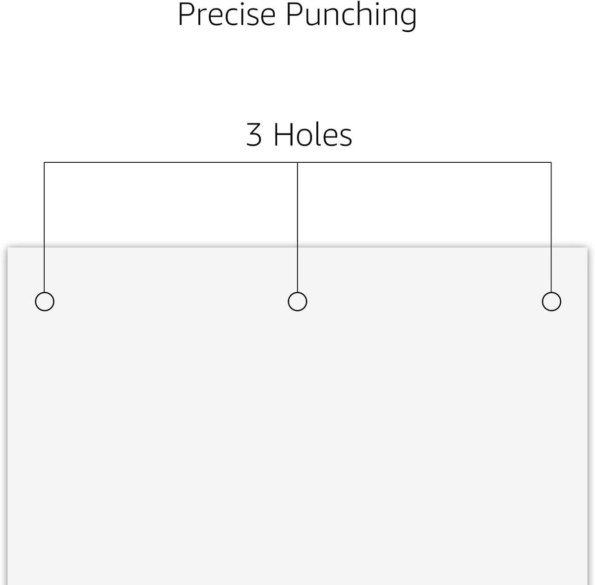Amazon Basics 3 Hole Punch, 10 Sheet Capacity, Black, Easy-Clean Tray