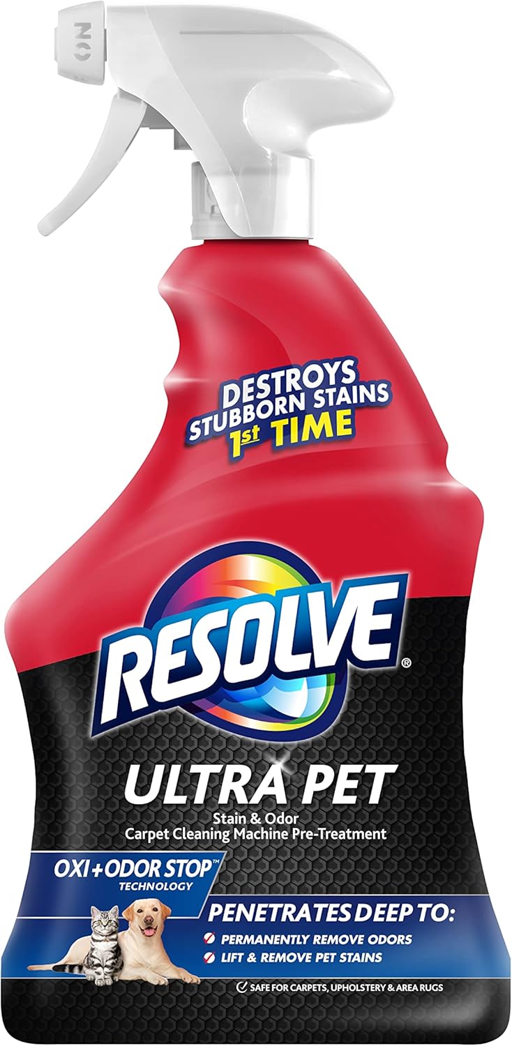 Resolve Ultra Pet Carpet Cleaner Spray – for Removal of Pet Stains & Odors, 32oz