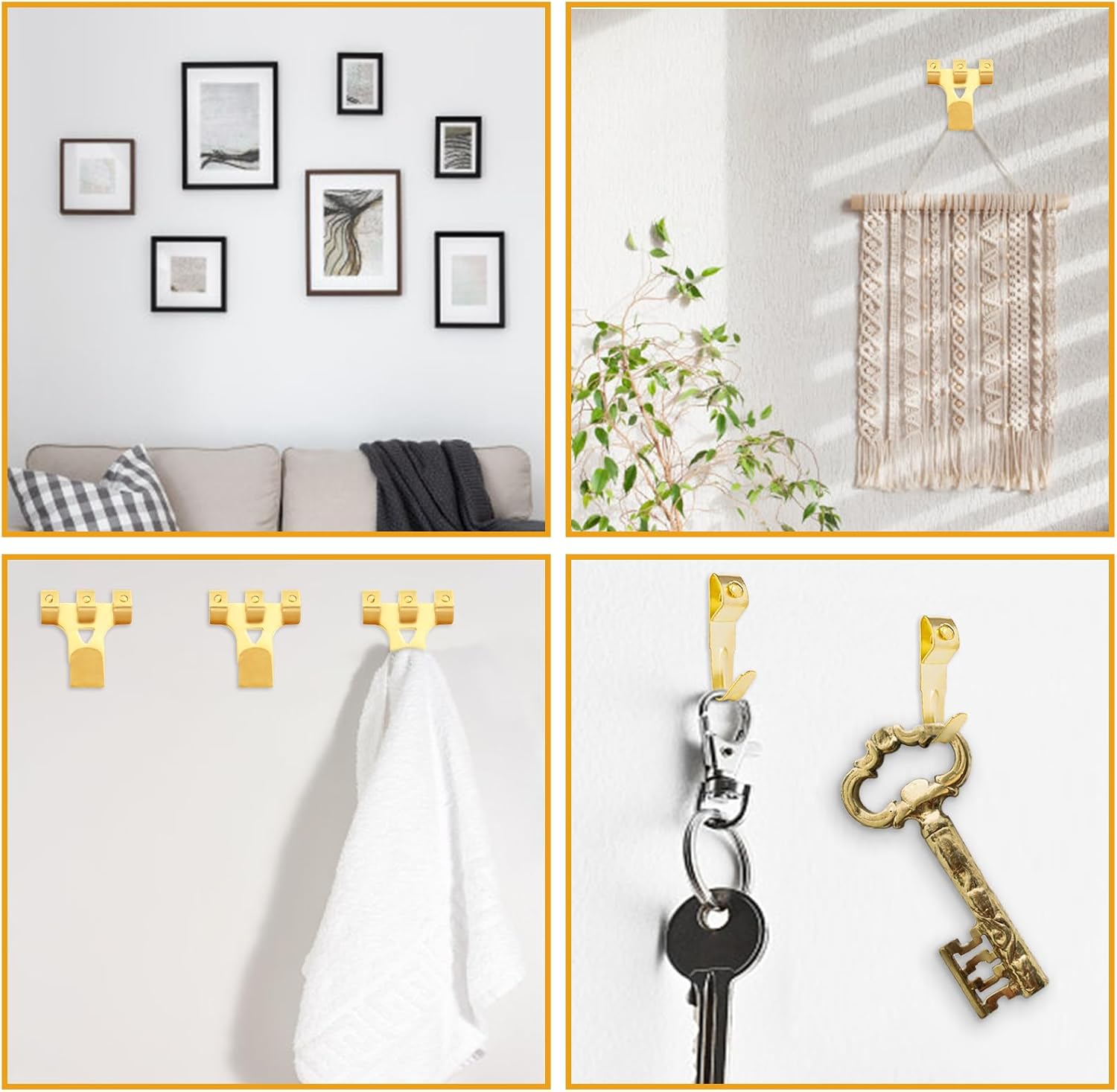 KURUI 303Pcs Picture Hanging Kit, Picture Hangers Assorted Kit with Heavy Duty Picture Hanging Hooks/Hardware Nails/Sawtooth/Wire/D Rings/Level, Metal Picture Wall Hooks for Frame Canvas Mounting