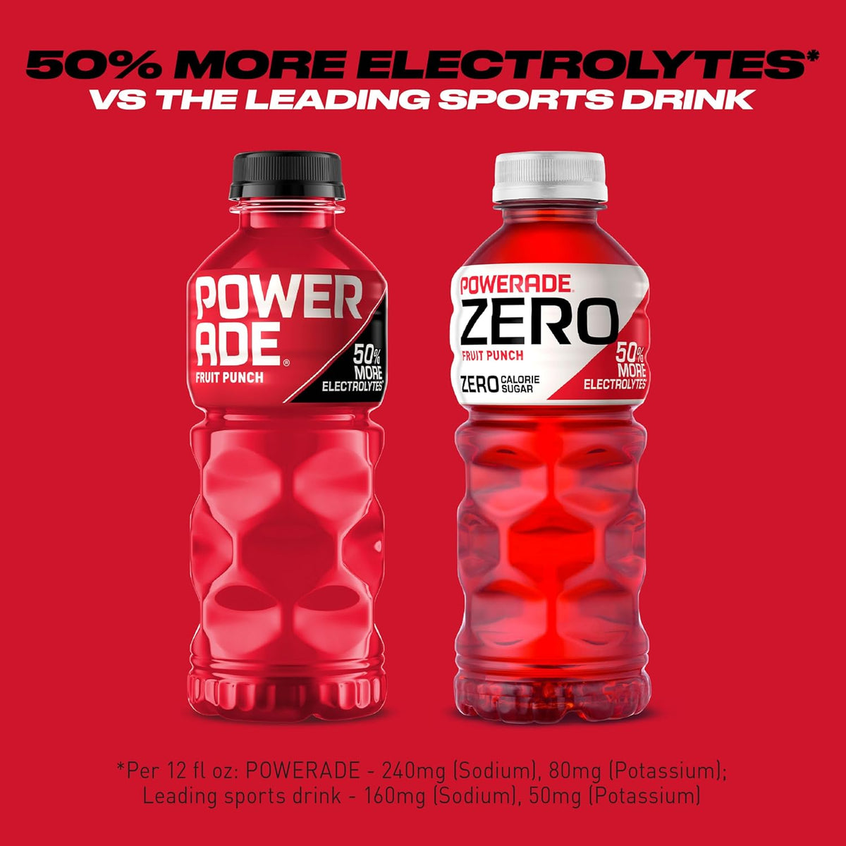 POWERADE ZERO Fruit Punch, 20 fl oz, 8 Pack