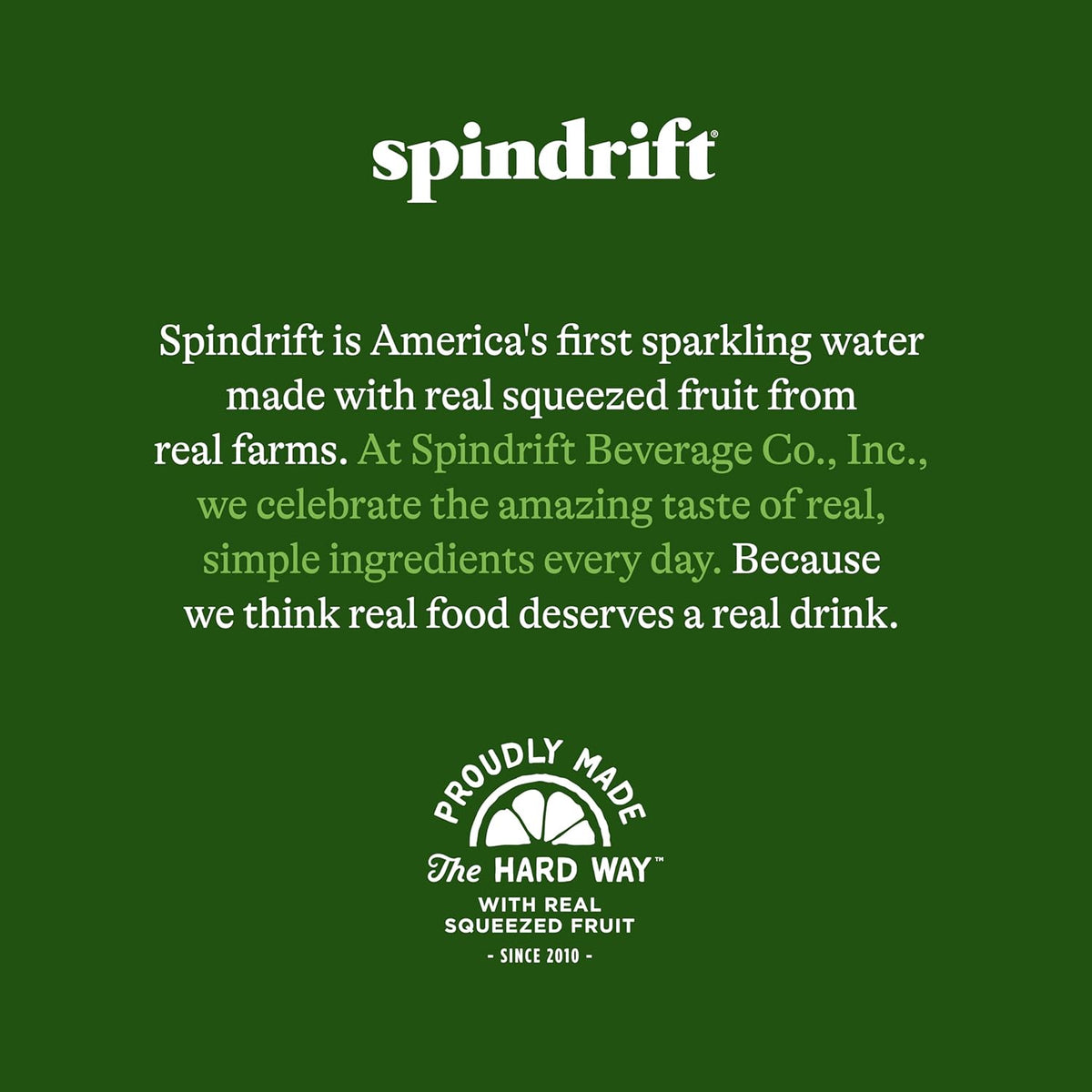 Spindrift Sparkling Water, Lemon Flavored, Made with Real Squeezed Fruit, 12 Fl Oz Cans, Pack of 24 (Only 3 Calories per Can)