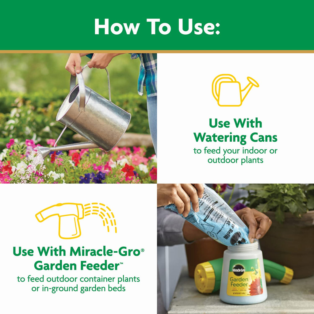 Miracle-Gro Water Soluble All Purpose Plant Food - Fertilizer For All Indoor or Outdoor Plants including Roses, Flowers, Vegetables, Houseplants, Trees, and Shrubs, 3 lbs.