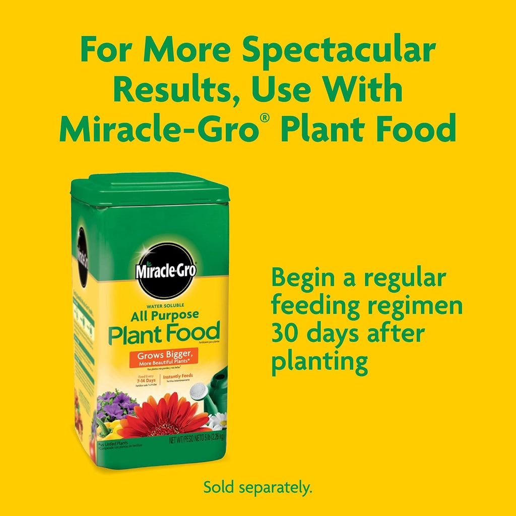 Miracle-Gro Potting Mix - For Container Plants, Flowers, Vegetables, Shrubs, Annuals, Perennials, Potting Soil Mix, Feeds up to 6 Months, 8 qt. (2-Pack)