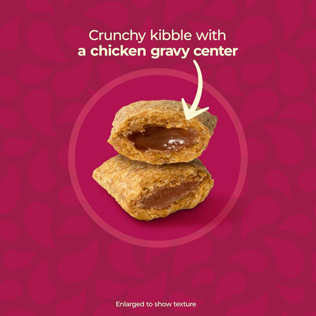 Meow Mix Gravy Bursts, Savory Chicken Flavor Mix, Gravy Filled Dry Cat Food, 3 lb. Bag