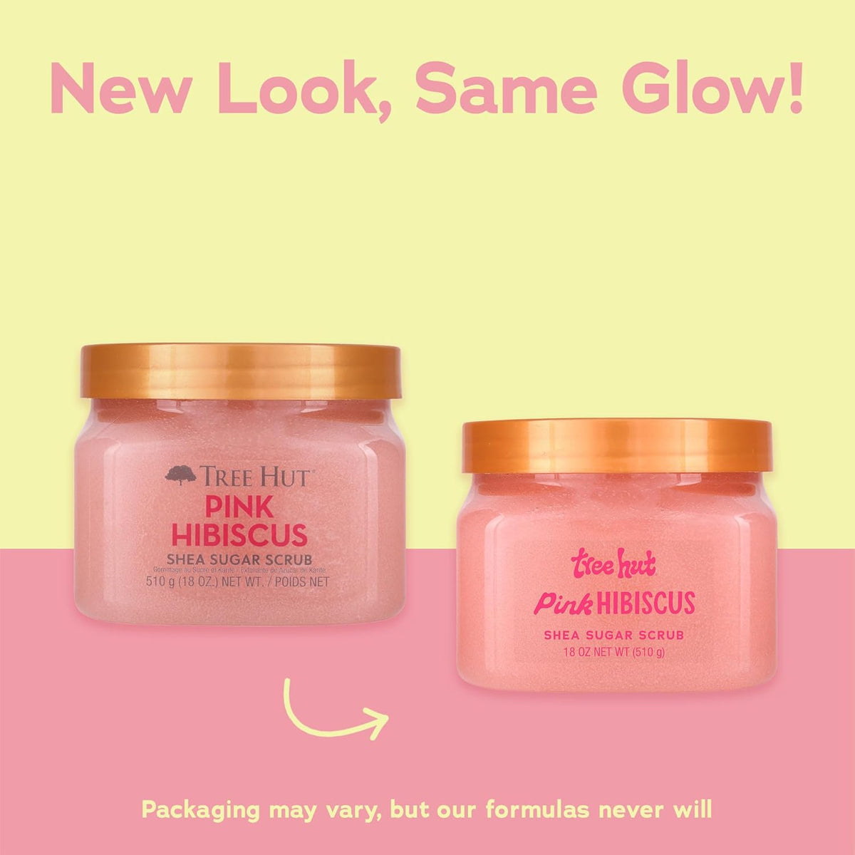 Tree Hut Pink Hibiscus Shea Sugar Scrub, Mothers Day Gifts, Exfoliating, Hydrating & Moisturizing Body Scrub with Shea Butter & Nourishing Essential Oils, Smooth & Soften Skin, 18 oz