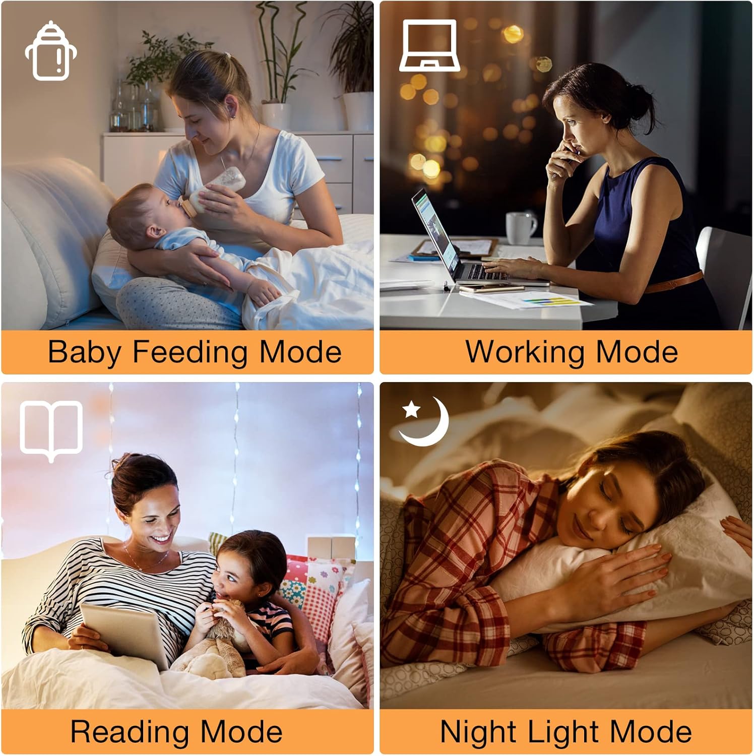 Ambimall Floor Lamps for Living Room, 64" Modern Floor Lamp with Remote Control and Stepless Dimmable Colors Temperature & Brightness, Standing Lamps for Living Room Bedroom Office, 9W Bulb Included