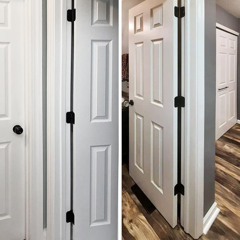 30 Pack Rounded Matte Black Door Hinges 3.5 Inch 5/8" Radius Interior 3 1/2" Flat Iron Bifold Residential Standard Bedroom Indoor for Doors 3 ½"Hardware Control H