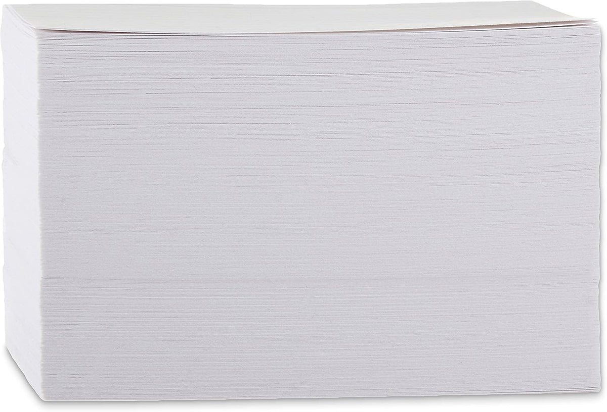 Amazon Basics Heavy Weight Ruled Index Cards for Studying and Note Taking, White, 3" x 5", 300 Count (Pack of 3)