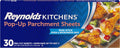 Reynolds Kitchens Pop-Up Parchment Paper Sheets, 30 Count, Fits Standard Baking Pans and Cookie Sheets, Non-Curling, Non-Stick, Pre-Cut, Oven-Safe Up to 425F, 10.75 in x 13.75 in