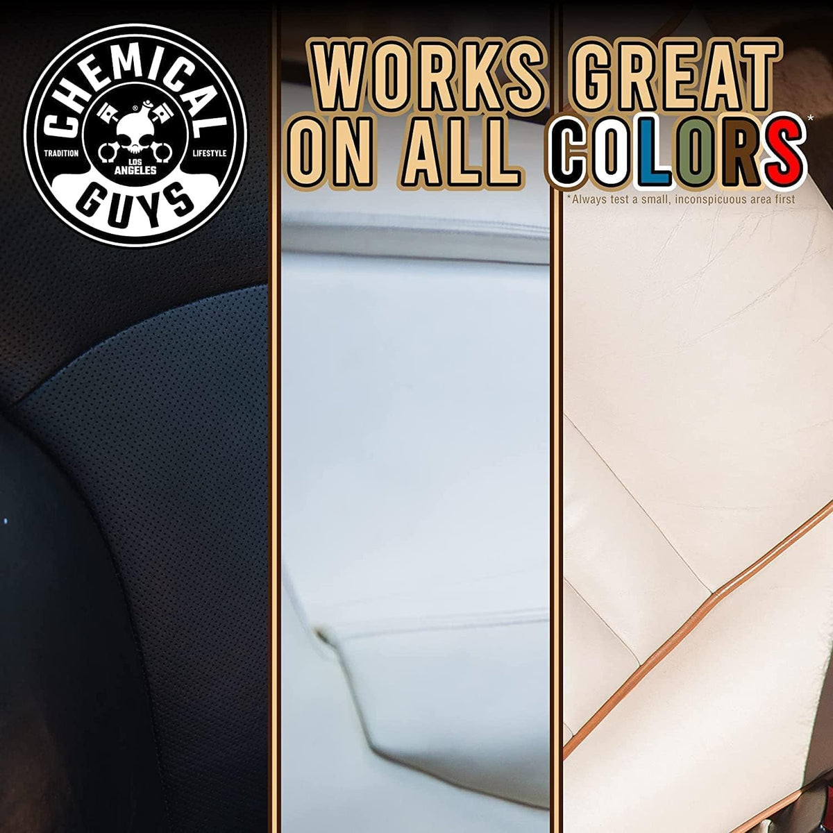 Chemical Guys Leather Cleaner and Conditioner Kit - Car Cleaner and Conditioner, Safely Cleans & Conditions Leather Car Interiors, Furniture, Shoes, Boots, Bags, Apparel & More, 2 Bottles (16 oz Each)
