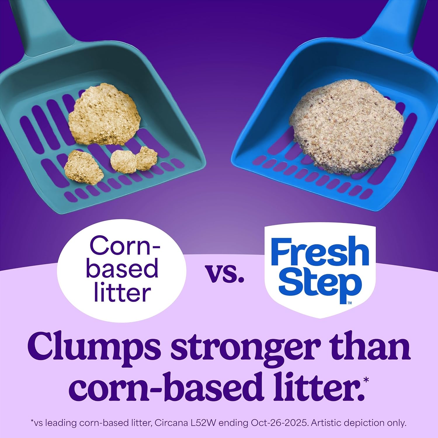 Fresh Step Heavy Duty Odor Block Advanced Multi Cat Clumping Litter with Febreze, 17.5 lb (Package May Vary)