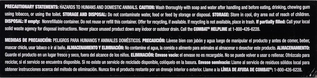 Combat Max 12 Month Roach Killing Bait, Small Roach Bait Station, Child-Resistant, 18 Count