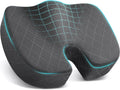TushGuard Seat Cushion - Memory Foam Cushion for Office Chair, Car Seat, Airplane, Bleacher - Sciatica & Hip & Coccyx Pain Relief Desk Chair Cushion for Long Sitting Office Workers, Car Drivers