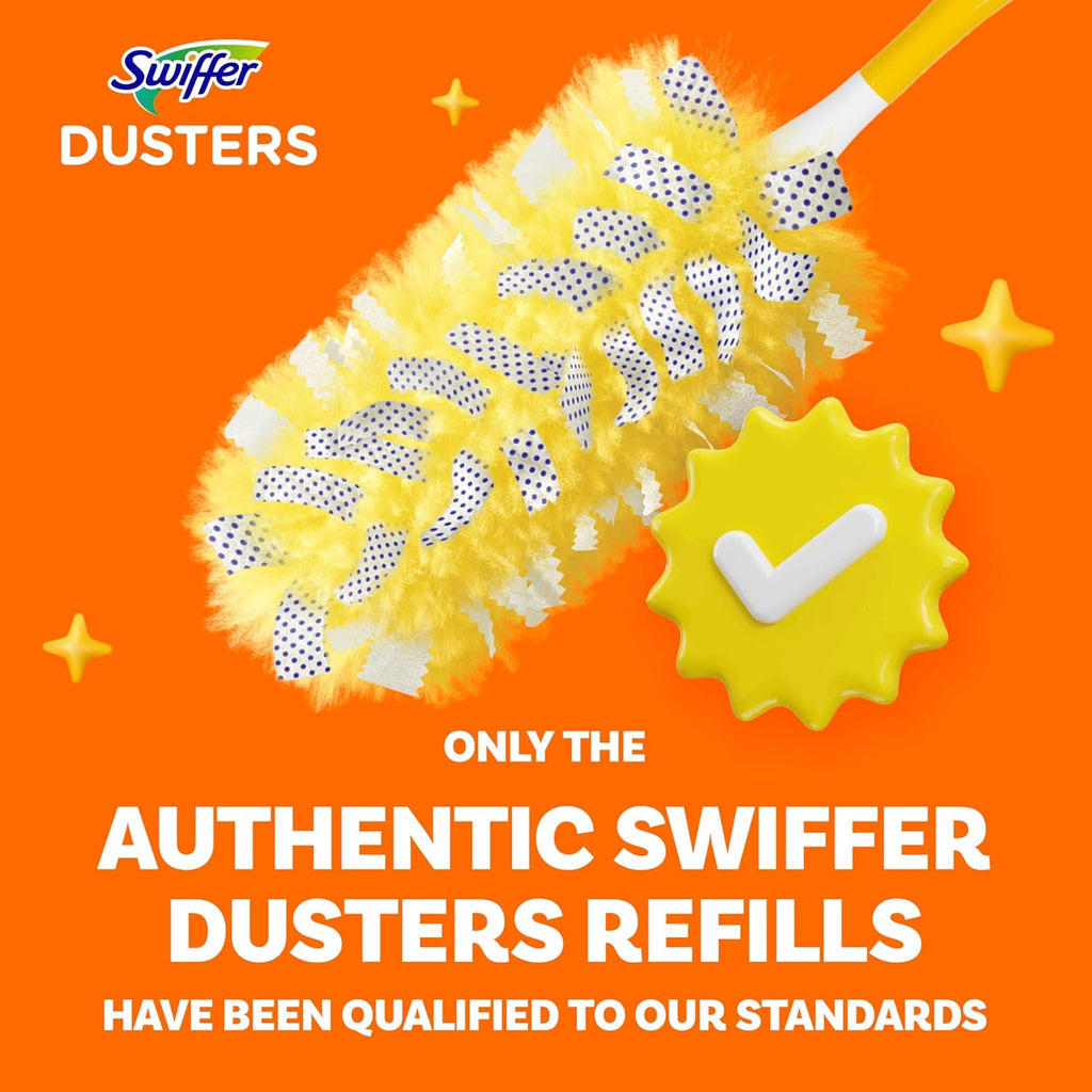 Swiffer Pet Heavy Duty Dusters Refills, Multisurface 360 Dusters with Febreze Odor Defense, 11 Count