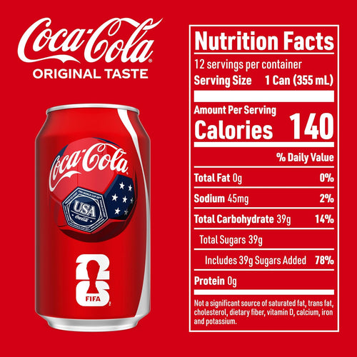 Coca-Cola Fridge Pack Soda Soft Drink, 12 fl oz Cans, 12 Pack - Classic Cola Soda Cans
