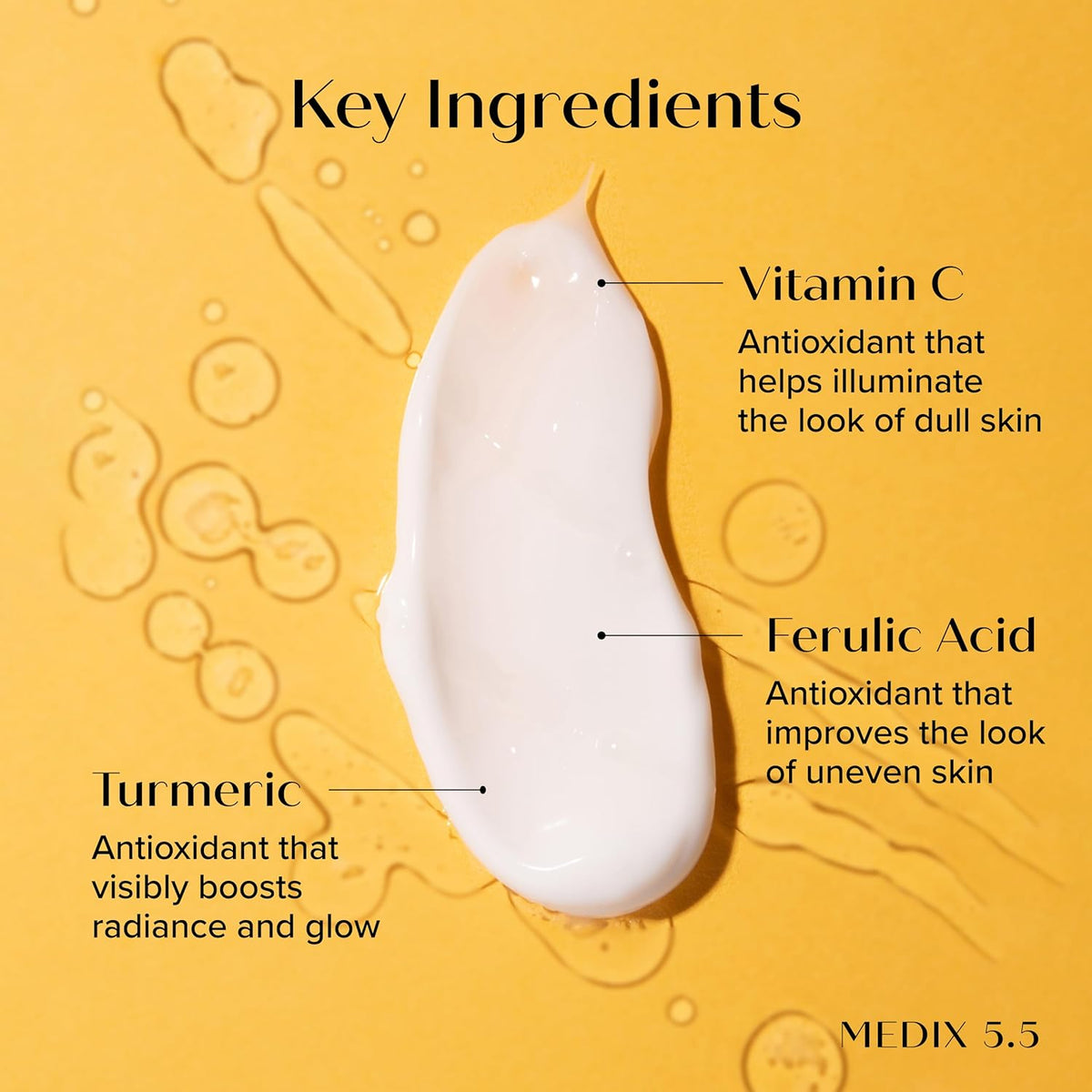 MEDIX Vitamin C Cream + Niacinamide Brightening Body Lotion | Anti Aging Moisturizer Vitamin C Lotion For Women & Men To Soften The Look Of Dark Spots, Wrinkles, & Uneven Looking Skin Tone, 15 Fl Oz