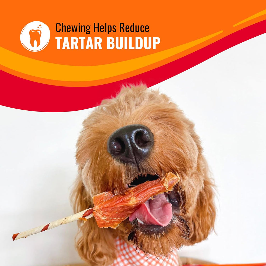 Good ‘n’ Fun Triple Flavor Rolls for Large Dogs, Treat Your Dog to Long-Lasting Chews Made with Real Beef Hide and Chicken, 6 Count