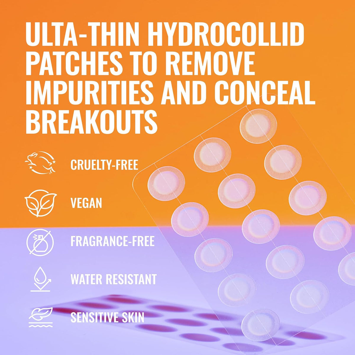 Good Molecules Pimple Patches for Face, 60 Pack – Ultra-Thin Hydrocolloid Acne & Zit Patches, Invisible Under Makeup, Clinically Tested Acne Spot Treatment