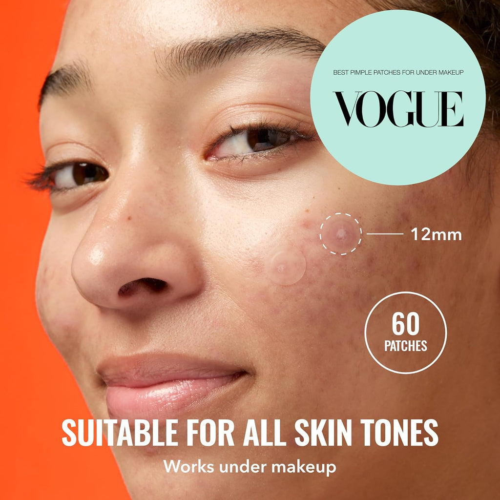 Good Molecules Pimple Patches for Face, 60 Pack – Ultra-Thin Hydrocolloid Acne & Zit Patches, Invisible Under Makeup, Clinically Tested Acne Spot Treatment