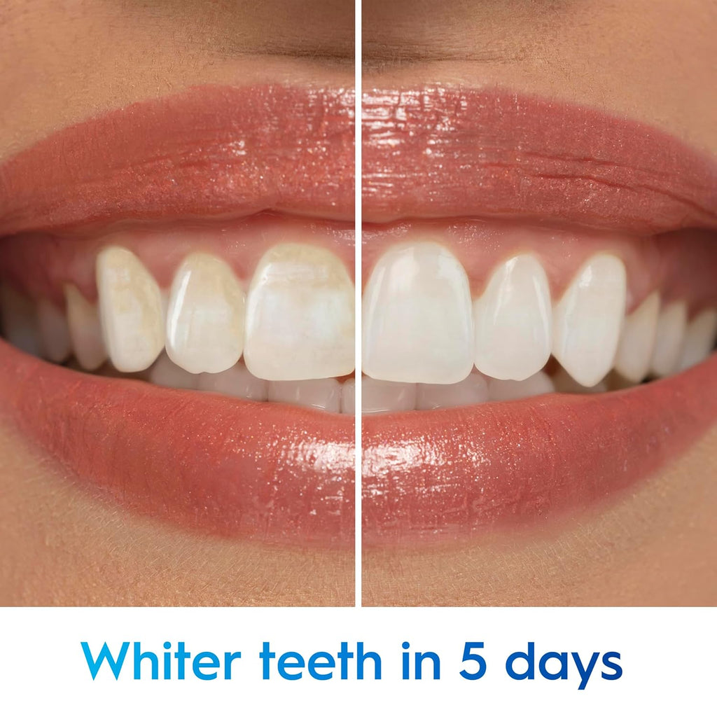 Crest 3D White Advanced Luminous Mint Teeth Whitening Toothpaste, Crest Toothpaste, 3.7 oz Pack of 4 - Helps Remove Surface Stains, Whitens Teeth, Strengthens Tooth Enamel, Protects Against Cavities