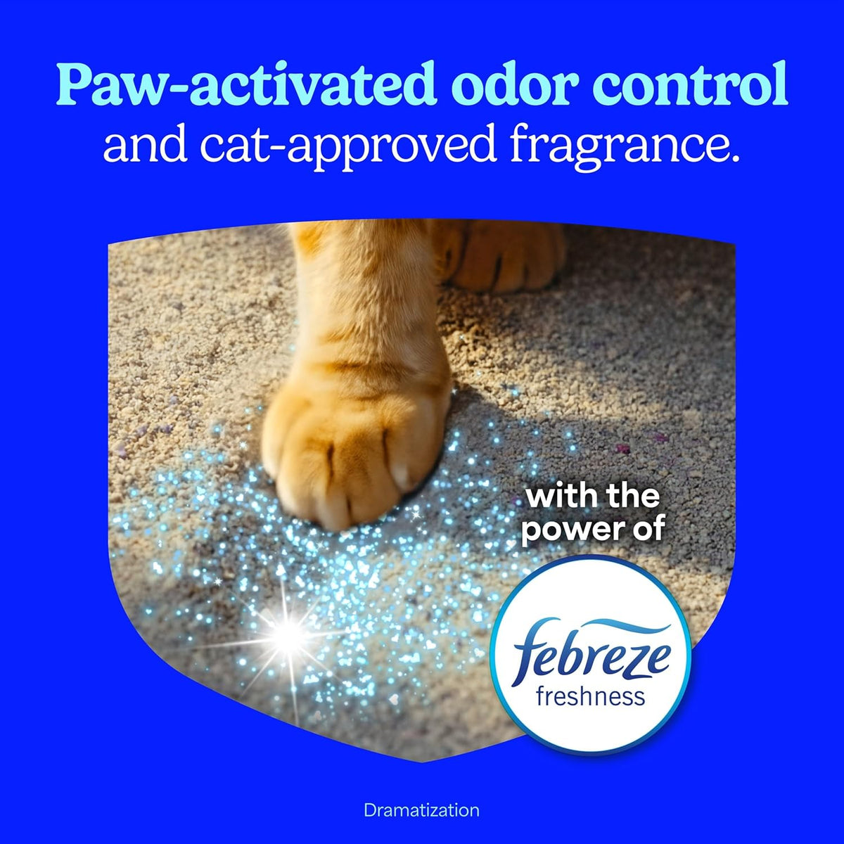 Fresh Step Heavy Duty Odor Block Advanced Multi Cat Clumping Litter with Febreze, 17.5 lb (Package May Vary)