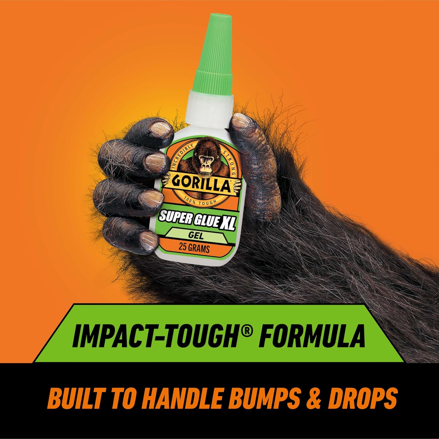 Gorilla Super Glue Gel XL, Clear 25g (Pack of 1) - Fast‑Setting, No‑Drip Control for Precise All‑Purpose Repairs