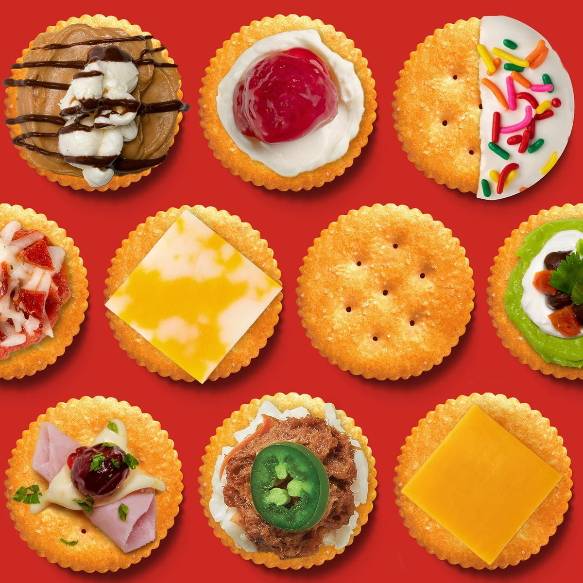 RITZ Fresh Stacks Original Crackers, Party Size, Travel Snacks, 23.7 oz (16 Multi Snack Packs)