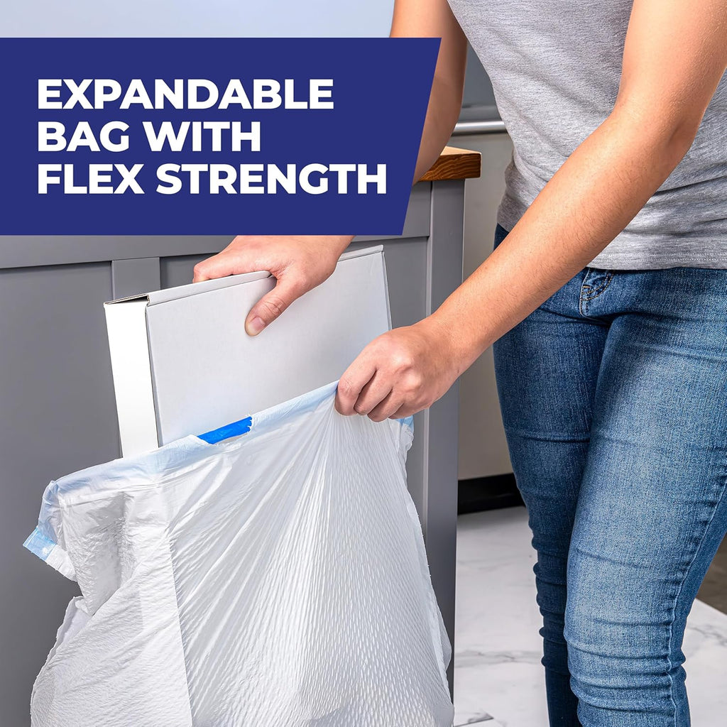 Hefty Ultra Strong 13 Gallon Trash Bags, Tall Kitchen Trash Bags 13 Gallon Size, Drawstring Closure, Continuous Odor Control, White, Lavender and Sweet Vanilla Scent, 80 Bags