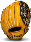 Franklin Sports Field Master Baseball + Softball Glove - Field Master Adult + Youth Baseball + Softball Mitt - Men's + Women's Gloves - Right Hand Throw