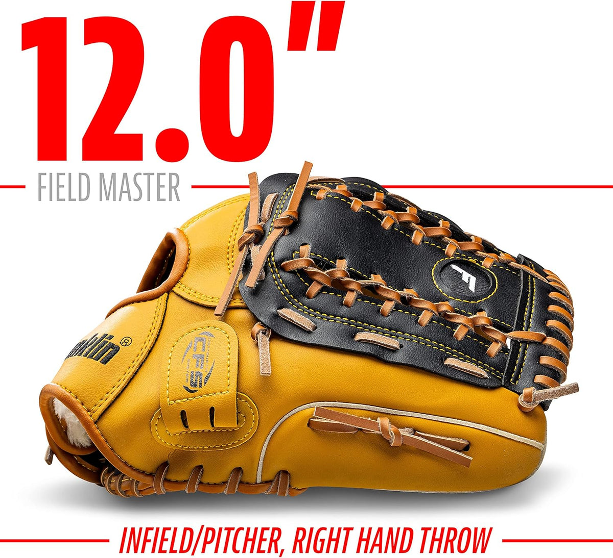 Franklin Sports Field Master Baseball + Softball Glove - Field Master Adult + Youth Baseball + Softball Mitt - Men's + Women's Gloves - Right Hand Throw